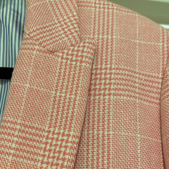 J. Crew Pink Checkered Women’s Blazer - Picture 3 of 3